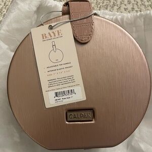 CALPAK Baye Mini Hat Box in Rose Gold Pink - NWT